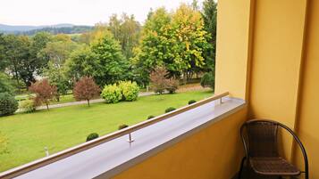 Blick vom Balkon