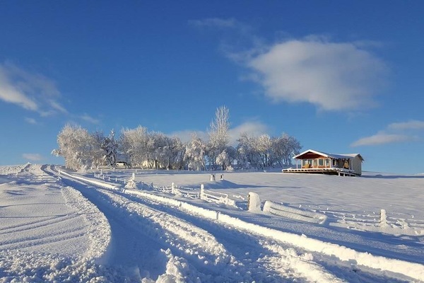 Framhlið gististaðar