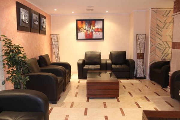 Sitteområde i lobbyen