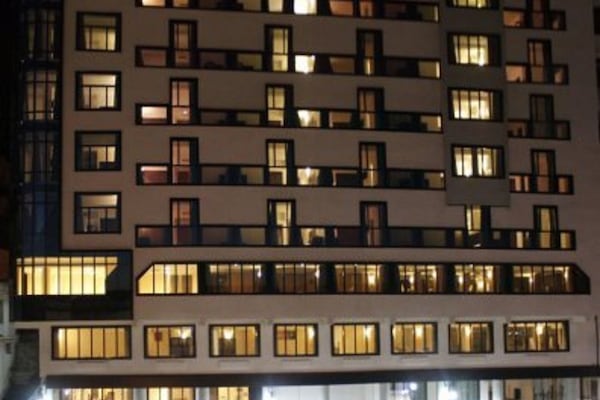Front of property – evening/night