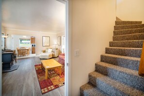 Flat-screen TV, fireplace, DVD player, table football - Downtown Rockaway Home only 4 Blocks to the Beach, Park Nearby (Rockaway Beach)