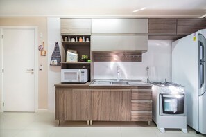 Apartment | Private kitchen - Aluguel Apartamento 2 quartos sendo 1 suíte - 522 (Bombinhas)