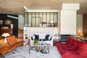TV, fireplace, video games, books