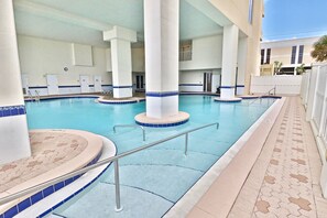 Indoor pool, a heated pool