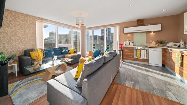 Apartment, 2 Bedrooms | Living area - Onyx Luxury Stylish City Apartments (Birmingham)