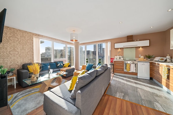 Apartment, 2 Bedrooms | Living area - Onyx Luxury Stylish City Apartments (Birmingham)