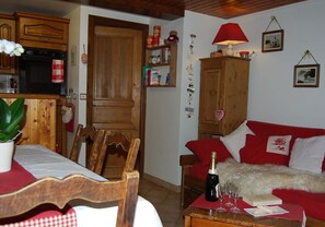 Télévision, lecteur de DVD, table de tennis de table, livres