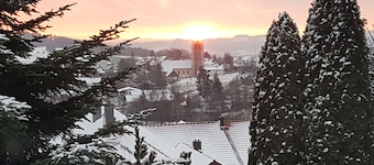 Lejlighed i en skråning med en fantastisk udsigt over den bayerske skov Nationalpark