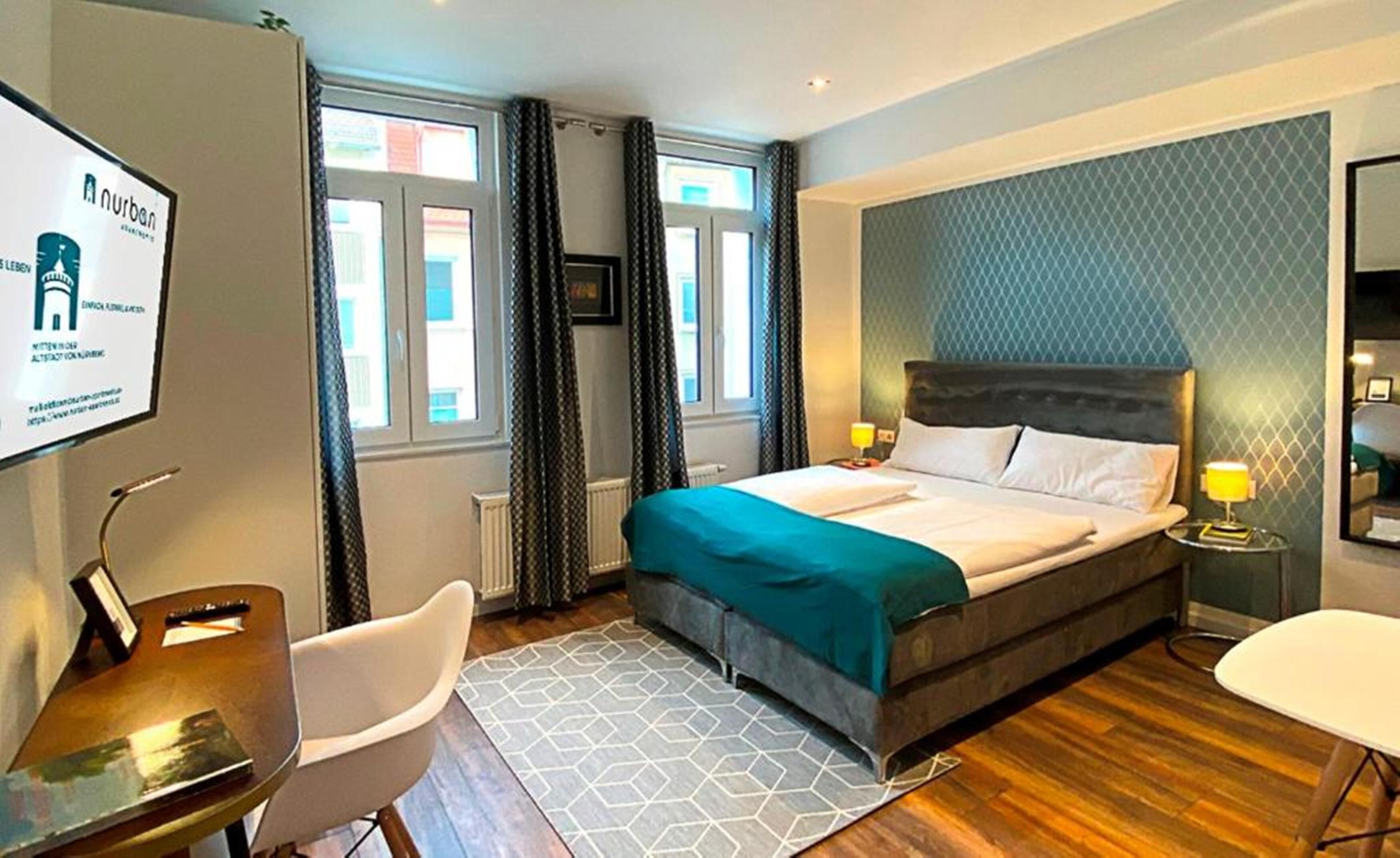 Leilighet – deluxe, 2 soverom | Individuelt dekorert, individuelt innredet og skrivebord