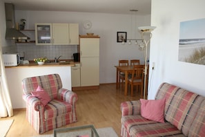 Familienapartment | Wohnbereich | Flachbildfernseher