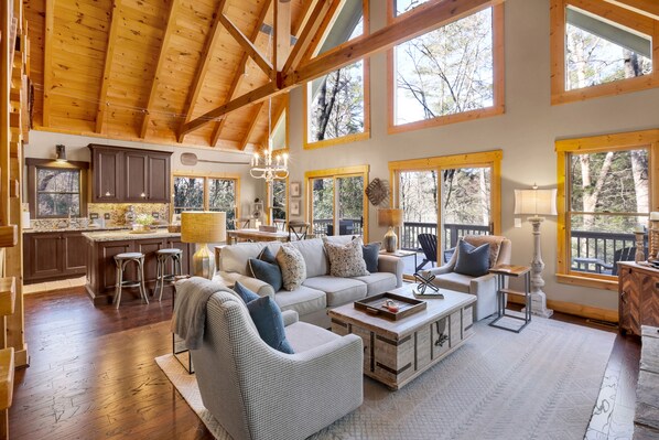 TV connectée, cheminée