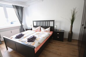 1 室のベッドルーム、WiFi、ベッドシーツ