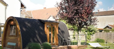 Chalet, vue jardin