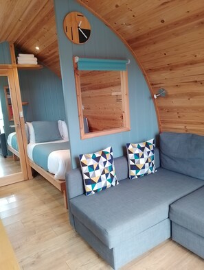 Luxury-Ferienhütte | Hochwertige Bettwaren, Verdunkelungsvorhänge, Bettwäsche