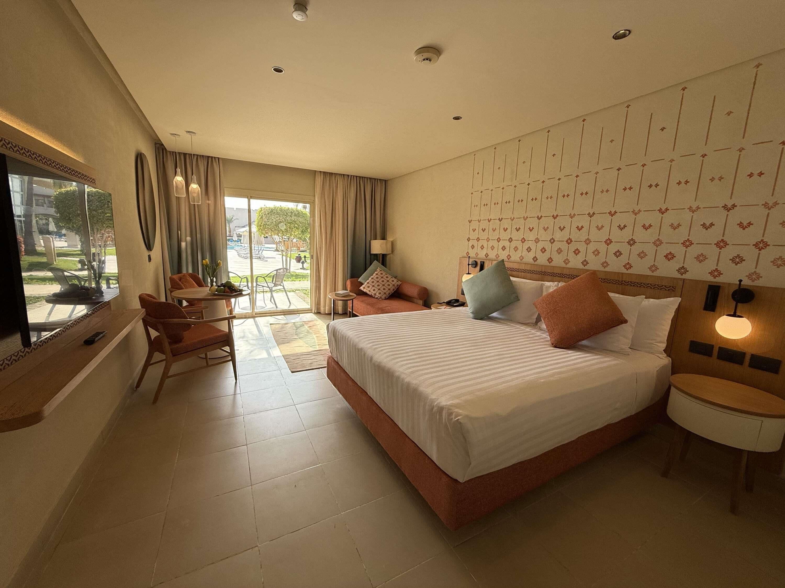 Superior Room, 1 King Bed, Pool View (Beach side. Ground floor) | Minibar, in-room safe, iron/ironing board, free WiFi