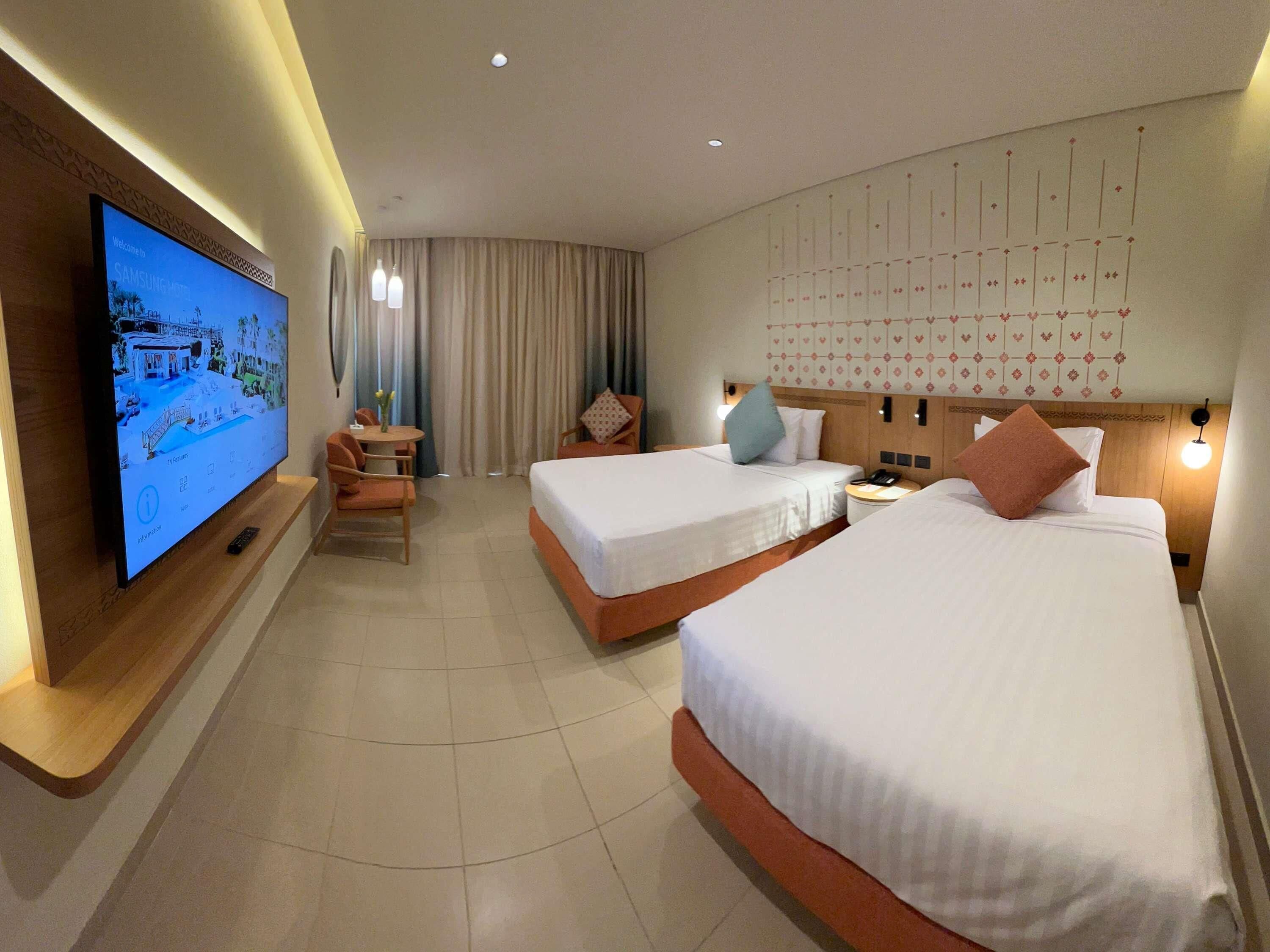 Superior-rum - 2 enkelsängar - havsutsikt (Beach side) | Minibar, värdeförvaringsskåp p å rummet och strykjärn/strykbräda