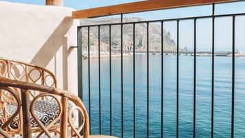 Vue sur la plage/lâocĂ©an