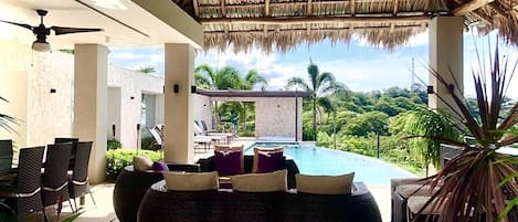 Outdoor pool, an infinity pool