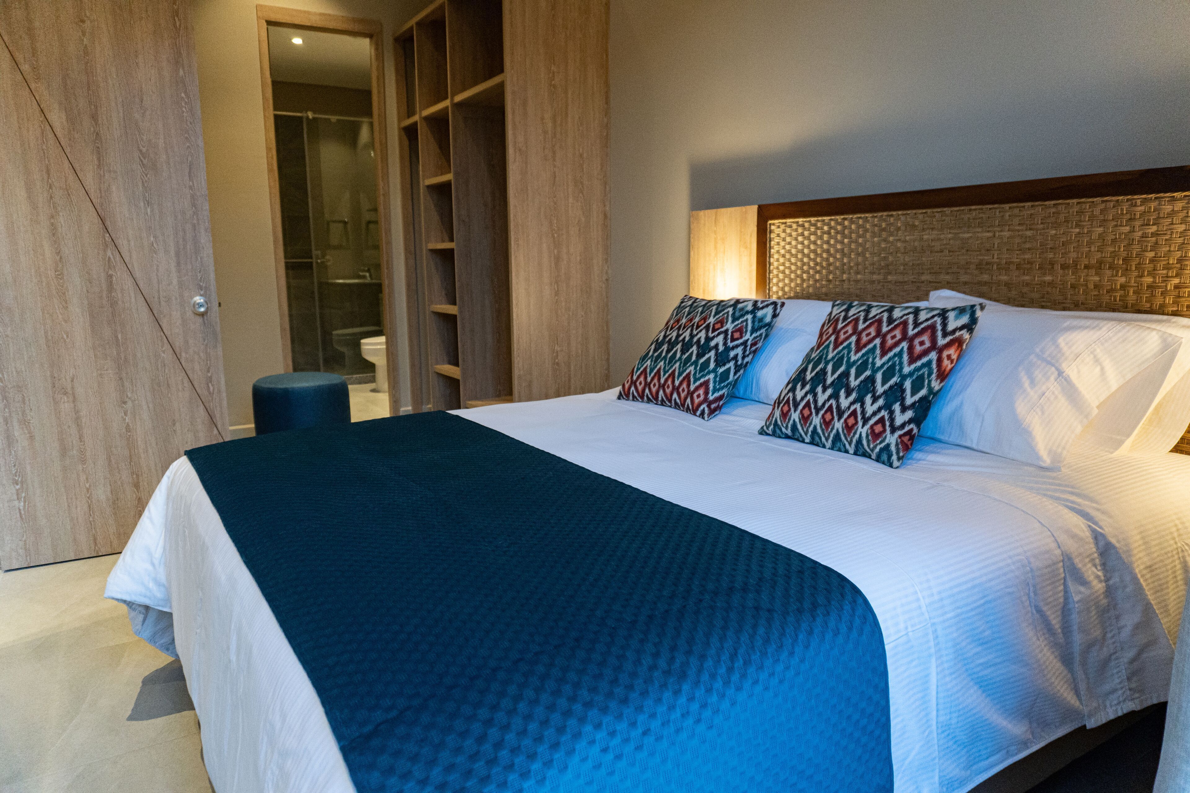 Premium bedding, down comforters, in-room safe, desk