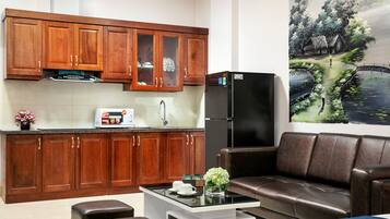 Departamento, 1 habitación | Cocina privada | Tetera eléctrica