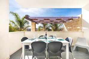 Appartement Confort, 2 chambres (Trilo con Veranda Attrezzata) | Terrasse/Patio