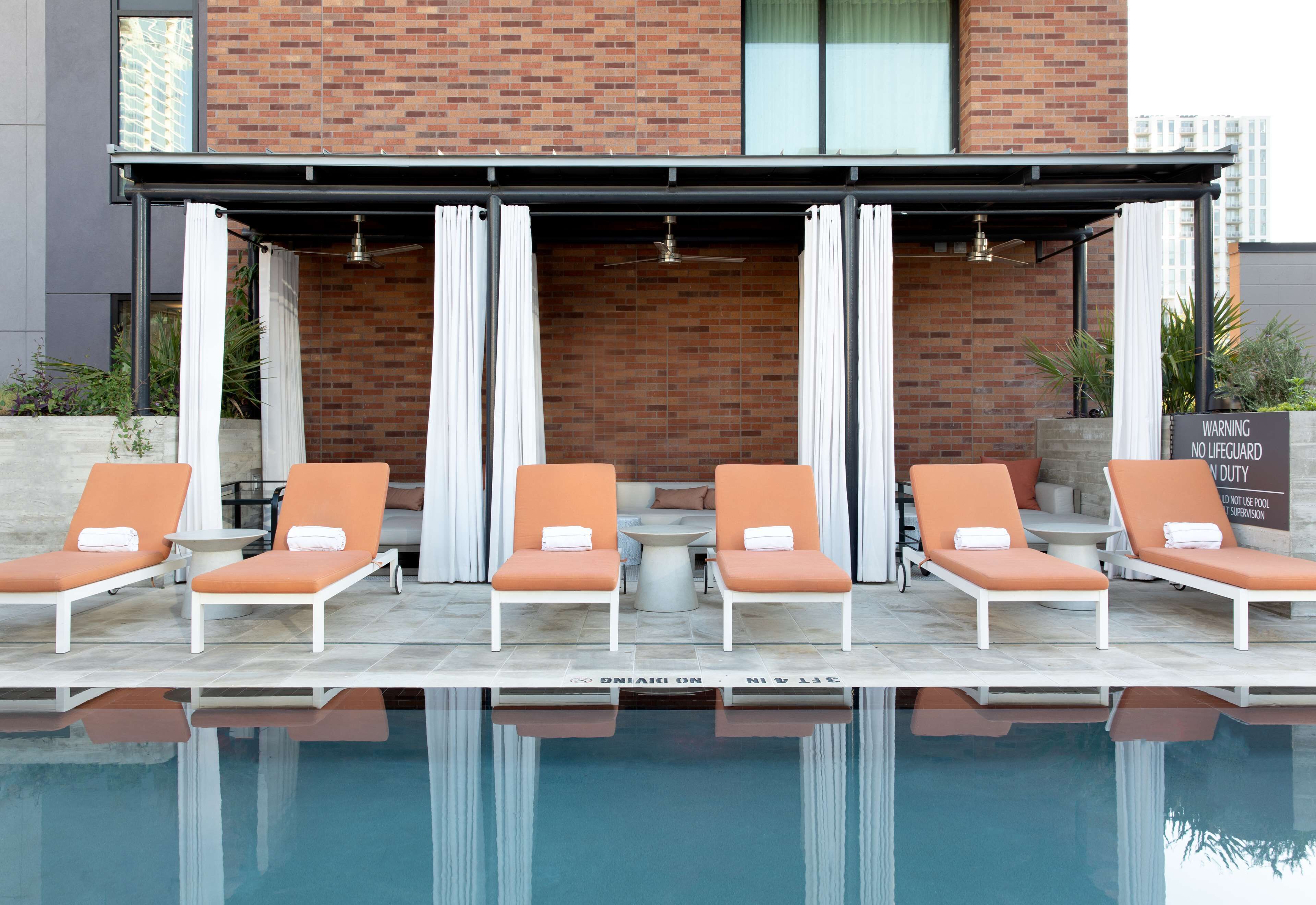 outdoor pool, pool cabanas (surcharge), pool loungers