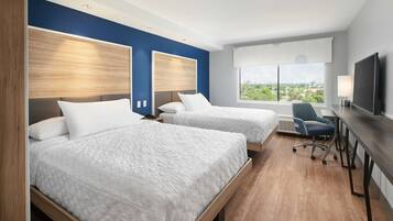 Room, 2 Queen Beds, Accessible (Hearing) | Iron/ironing board, free WiFi, bed sheets