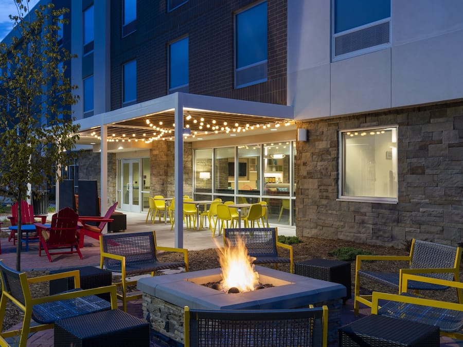 Façade de l’hébergement - soirée/nuit