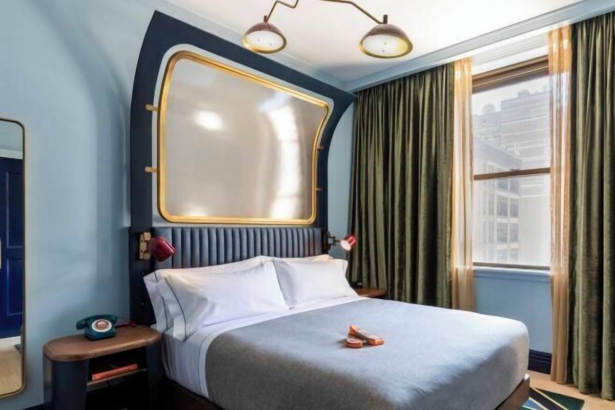 In-room safe, desk, laptop workspace, blackout drapes