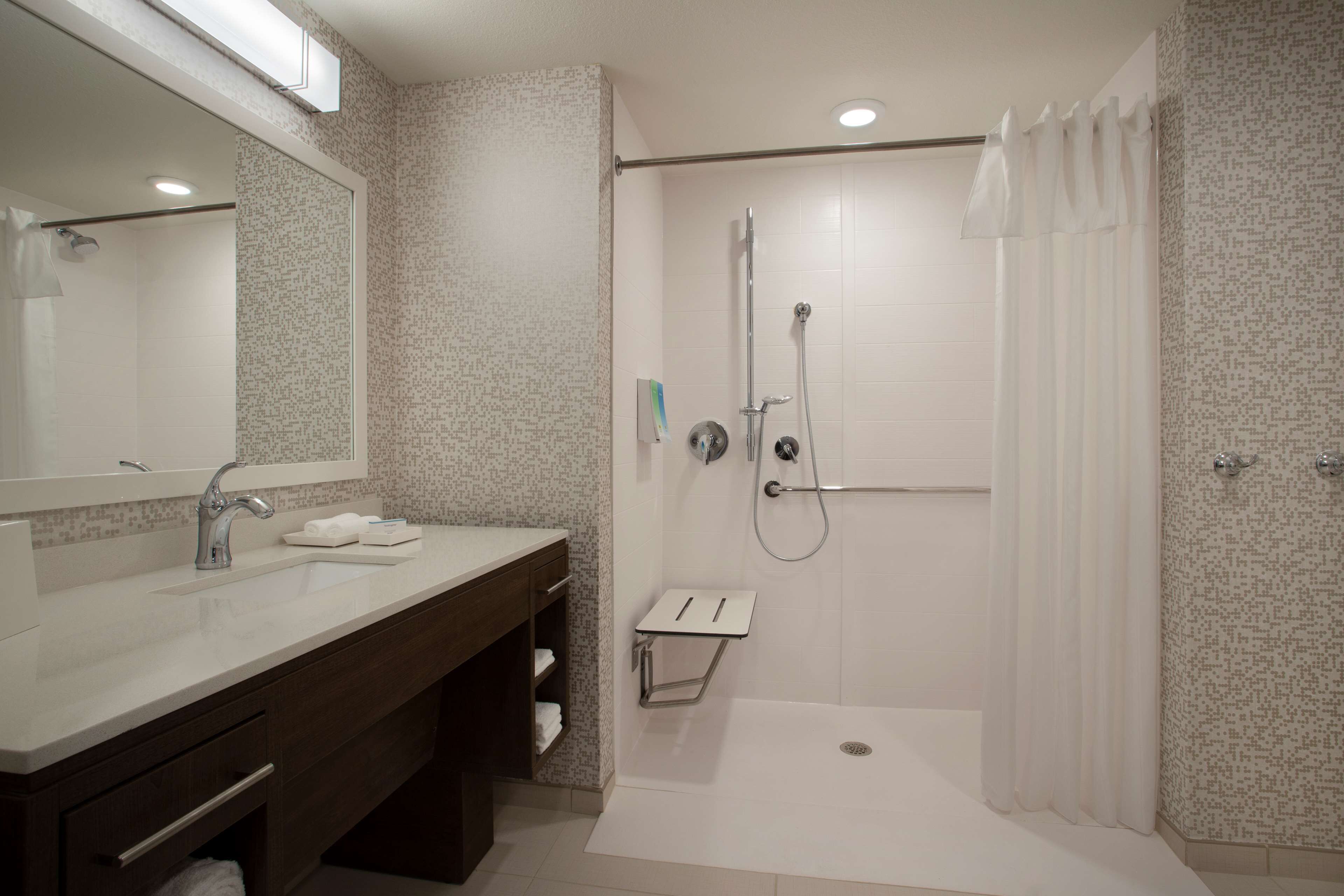 suite, 2 queen beds, accessible (roll-in shower) | bathroom shower