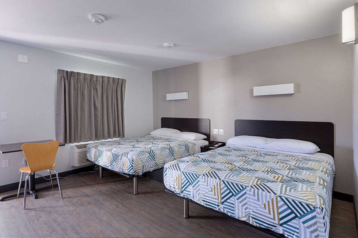 Standard Room, 2 Queen Beds, Non Smoking | Desk, free WiFi, bed sheets