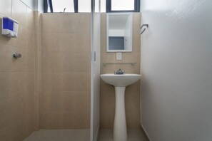 公寓 | 浴室 | 淋浴設備、吹風機、毛巾、洗髮精