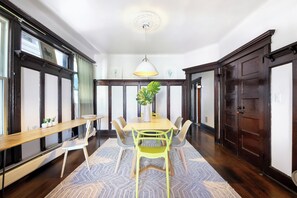 Dining - 3BR /1B Victorian House, Near NYC• Parking Avail• Pets Welcome (Jersey City)