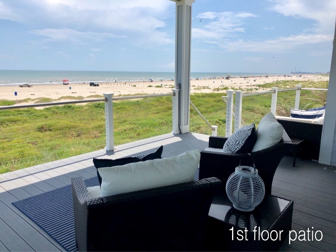 New Beachfront House w/ Stunning Ocean Views! Best Galveston Location! Must See!