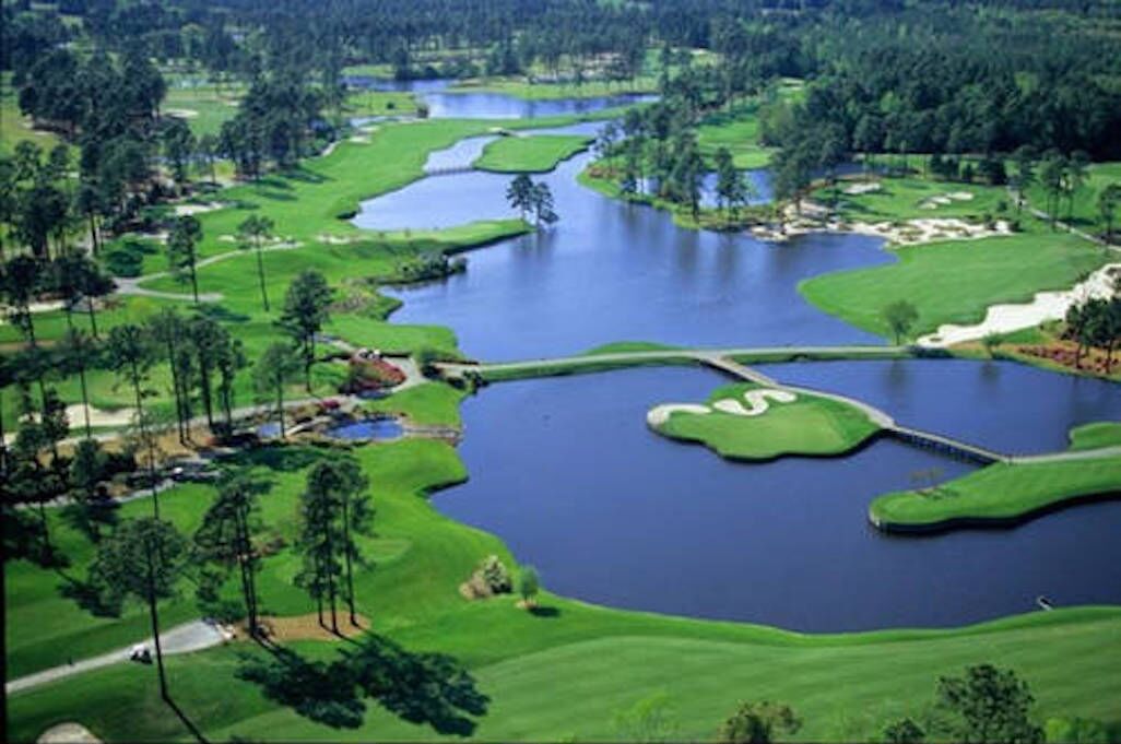 Hundreds of golf courses are nearby