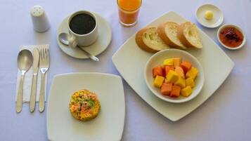 Free daily full breakfast