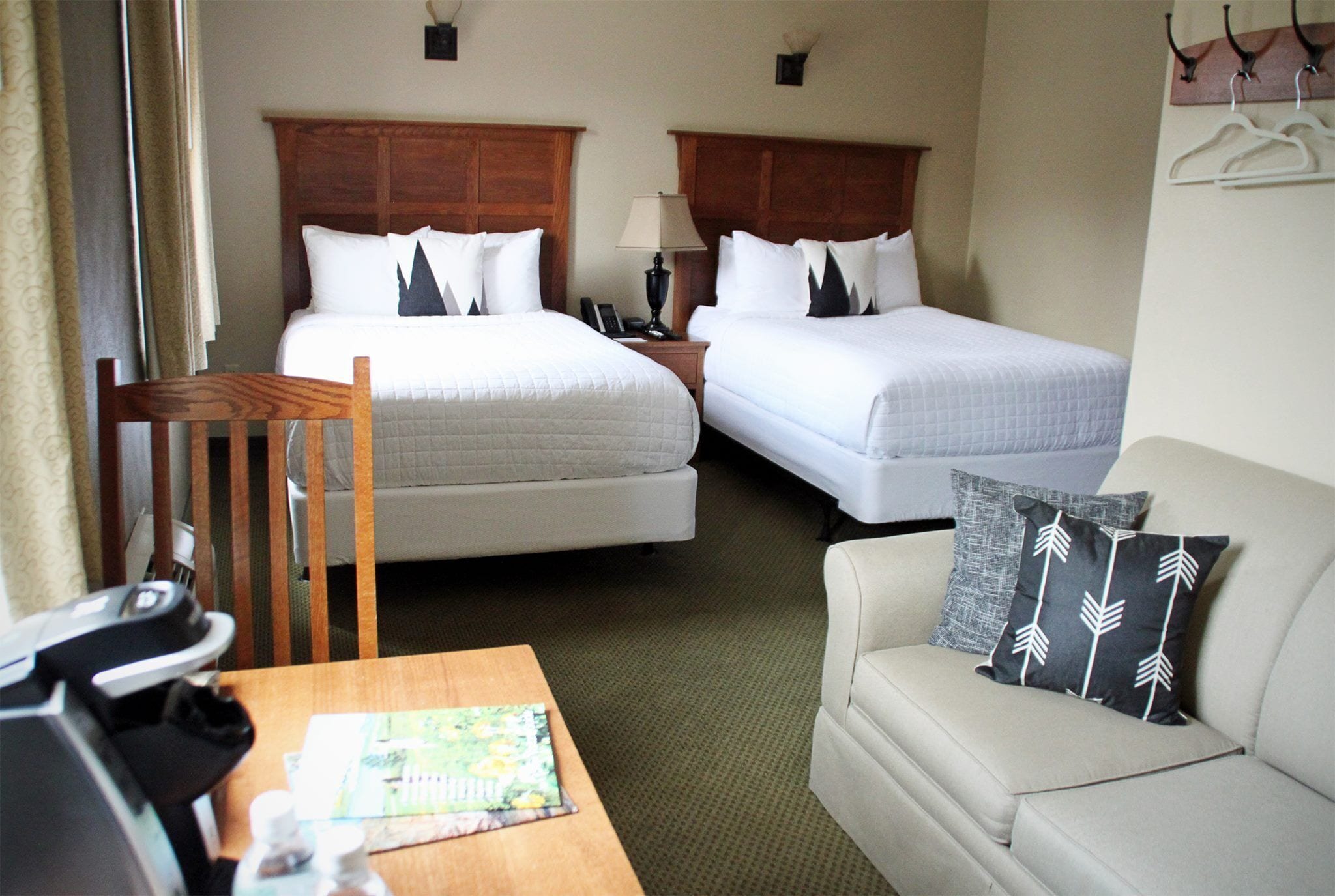standard double room | premium bedding, pillow-top beds, blackout curtains, iron/ironing board