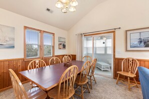Dining - Sweet Carolina: Oceanside w/ Private Pool & Hot Tub, Rec Room, Sun Room (Corolla)
