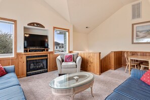 TV, DVD player, ping pong