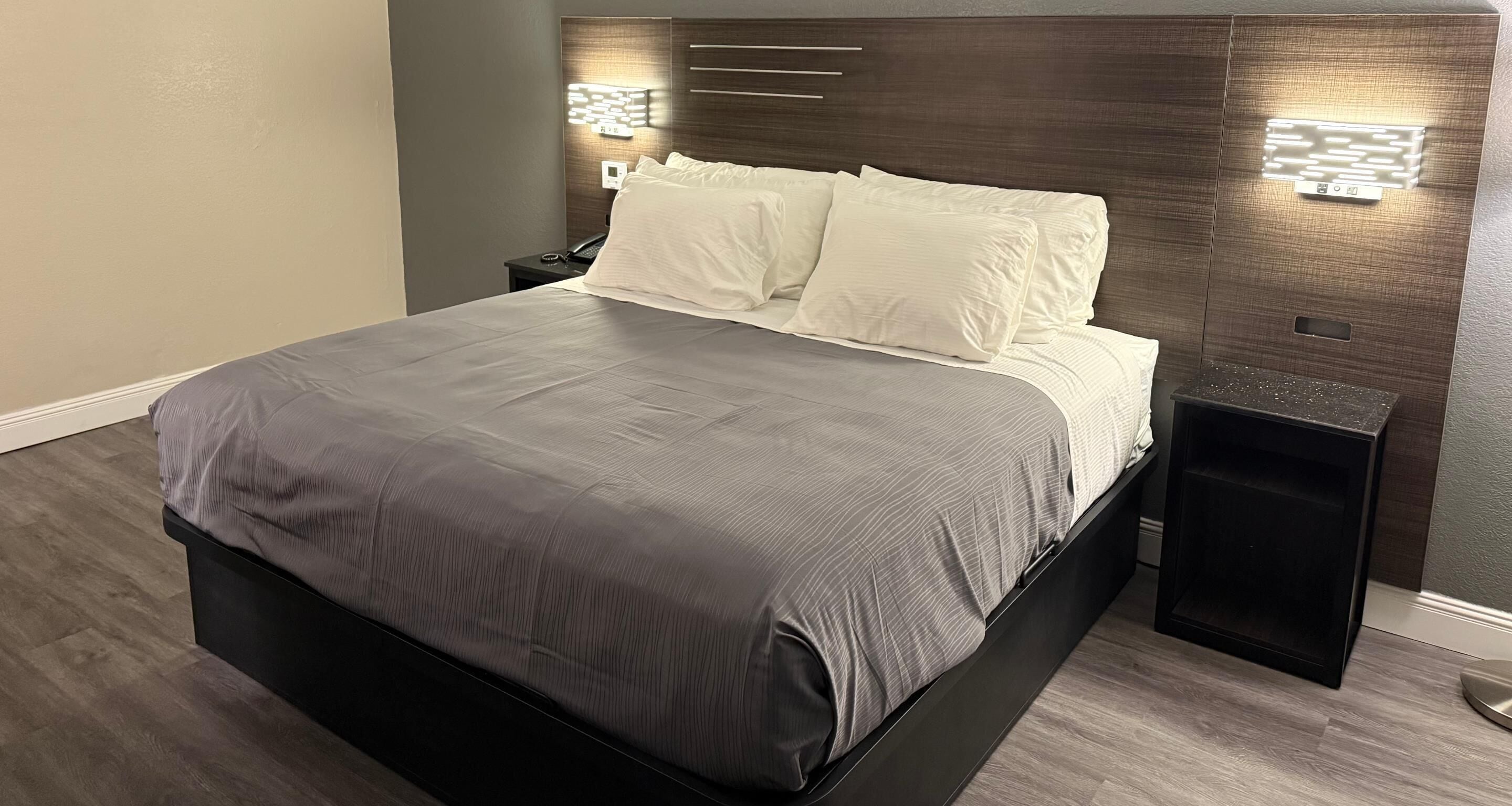 Egyptian cotton sheets, premium bedding, down duvets, desk