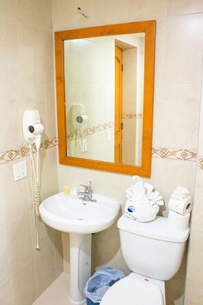 Basic Room | Bathroom | Shower, free toiletries, towels - Hotel del Ángel (Cabo San Lucas)
