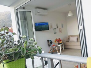 Apartment (6) | Living area | 32-inch LED TV with cable channels, TV - Guest house Djonovic (Petrovac)