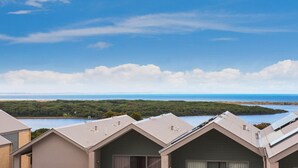 A coastal hotel with multiple buildings, each featuring a sloped roof and solar panels. - Seine Bay Apartment (1 bedroom) modern accommodation in the townsite - Seine Bay Apartment (1 bedroom) (Augusta)