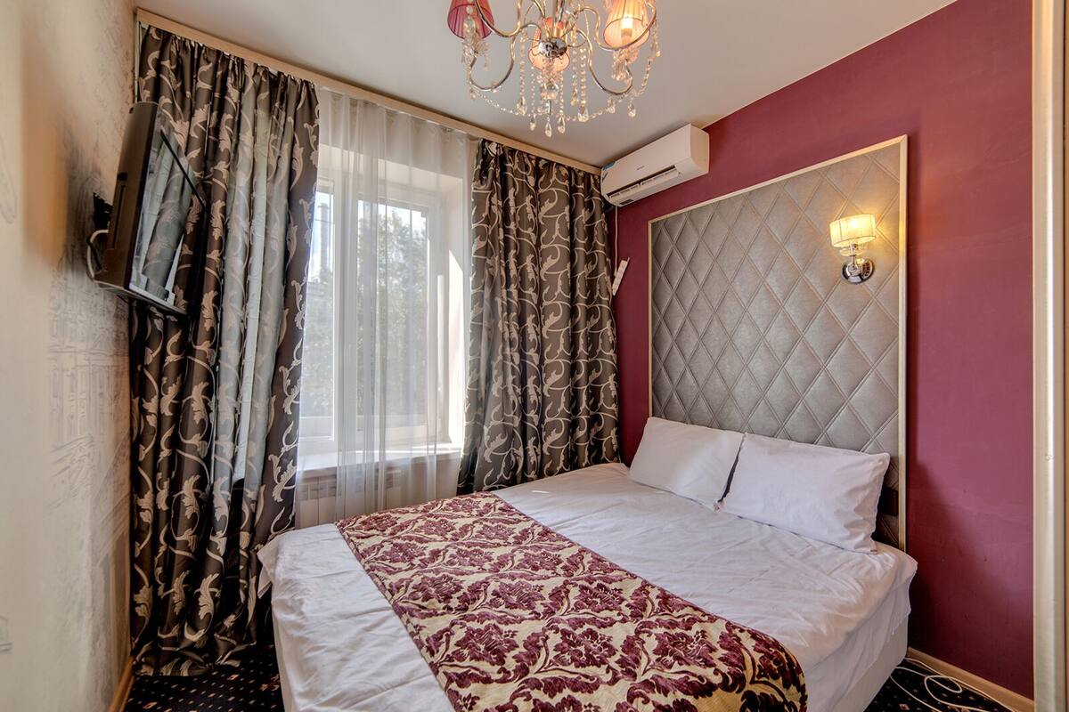 1 bedroom, desk, laptop workspace, iron/ironing board