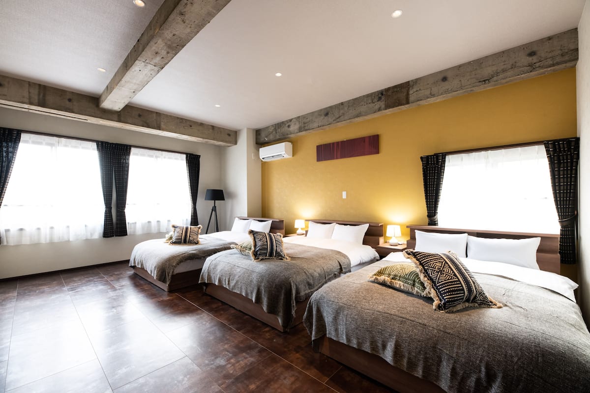 Appartement (Studio, Sakurajima View) | 1 chambre, bureau, rideaux occultants, Wi-Fi gratuit