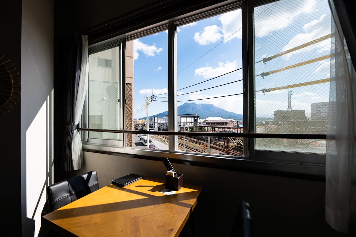 Appartement Standard (Sakurajima View) | 1 chambre, bureau, rideaux occultants, Wi-Fi gratuit