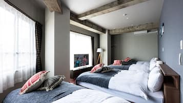 1 bedroom, blackout curtains, free WiFi, bed sheets
