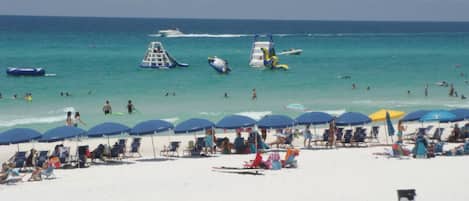 Beach nearby, sun-loungers
