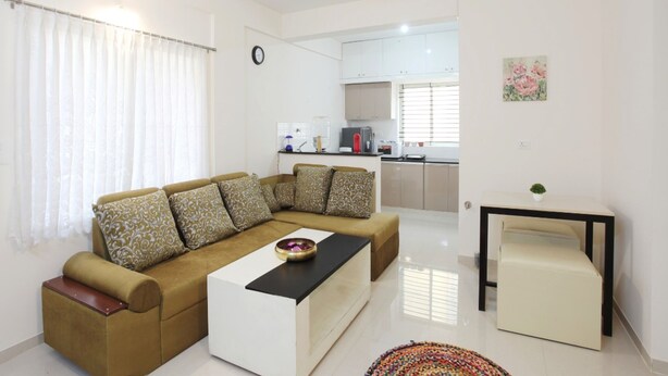 Living area - Qualtems guest House (Bengaluru)