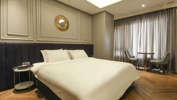 1 habitación y ropa de cama de alta calidad